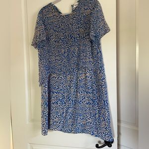 DVF blue printed Dress